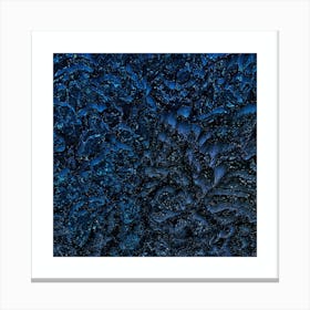 Shining dark blue Canvas Print