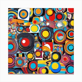 Abstract Circles Canvas Print