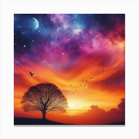 Tree In The Sky 31 Canvas Print