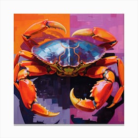 Crab Splash Colors Canvas Print