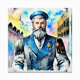 Portrait Of A Soldier 1 Canvas Print