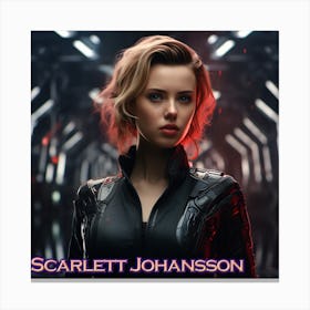 Scarlett Johansson 2 Canvas Print