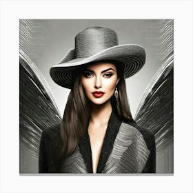 Angel In A Hat Canvas Print