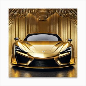 Golden Mclaren 3 Canvas Print