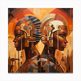 Two African Women 7 Canvas Print