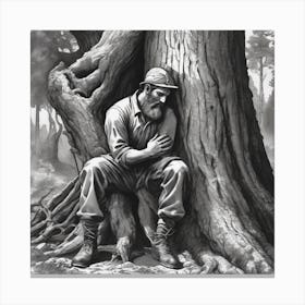 Woodsman at rest Canvas Print