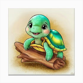 Cute Turtle Canvas Print