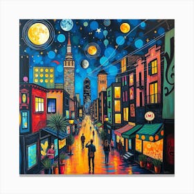 Nightcity Canvas Print