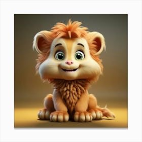 Cute Lion 4 Canvas Print