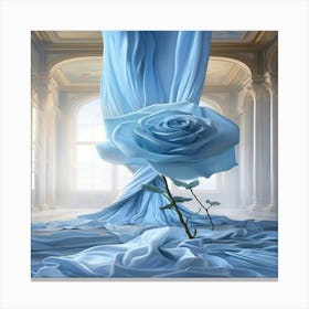 Blue Rose Canvas Print