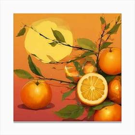 Oranges Canvas Print