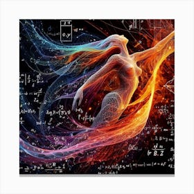 Cosmic woman flow Canvas Print