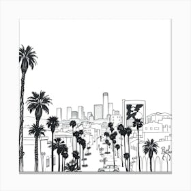 Los Angeles Cityscape Canvas Print