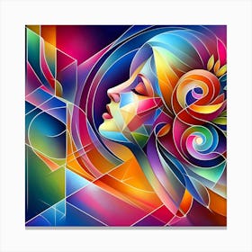 Abstract Of A Woman 12 Canvas Print