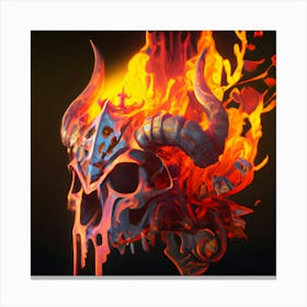 Demon Skull Canvas Print
