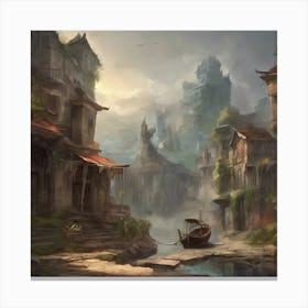 Fantasy City 82 Canvas Print