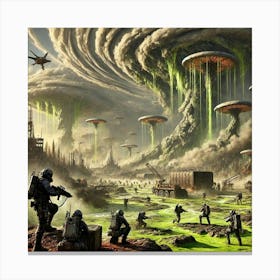 Venusian Enclave Environmental Manipulation Converted Canvas Print