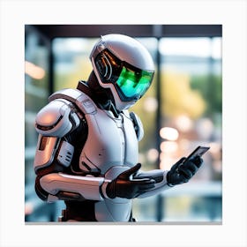 Futuristic Robot 116 Canvas Print