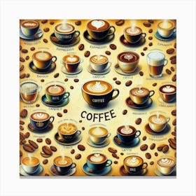 Coffee Cup Vector Illustration 1 Canvas Print