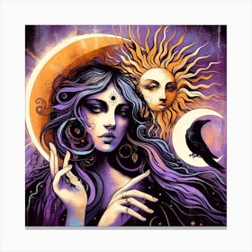 Woman Of The Sun Canvas Print