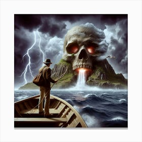 Man In A Boat 3 Canvas Print