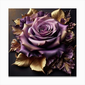 Purple Rose Canvas Print