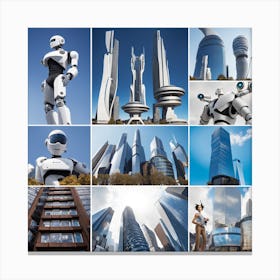 Futuristic Cityscape 24 Canvas Print