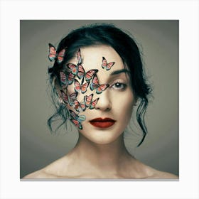 Butterfly Face 1 Canvas Print