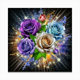 Gorgeous colorful spring flowers 3 Canvas Print