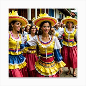 Mexican Dancers 1 Canvas Print