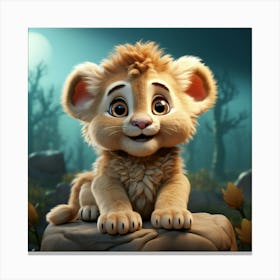 Lion Cub 23 Canvas Print