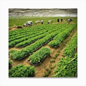 Field Of Greens Canvas Print