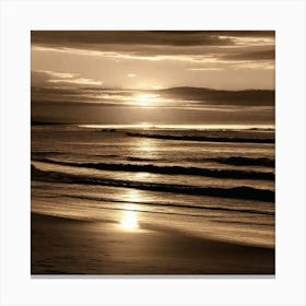 Sunset On The Beach 848 Canvas Print