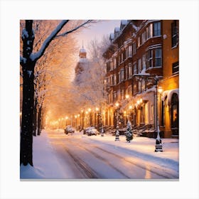 Beautiful Winter Weather  Canvas Print
