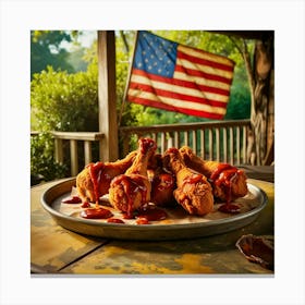 Bbq Chicken Canvas Print