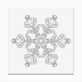 Snowflake Mandala 05 Canvas Print