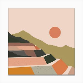 Peru Minimal Landscape Canvas Print