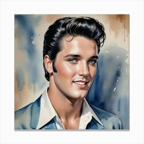 The Face of a Legend Elvis Presley Canvas Print