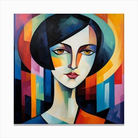 Abstract Portrait Of A Woman Canvas Print