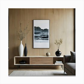 Modern Living Room 89 Canvas Print