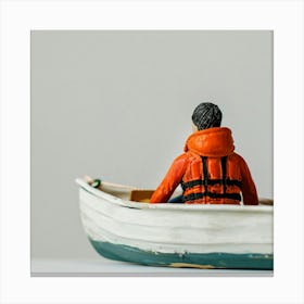 Man In A Boat 2 Canvas Print