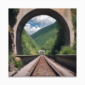 Train Tunnel Canvas Print