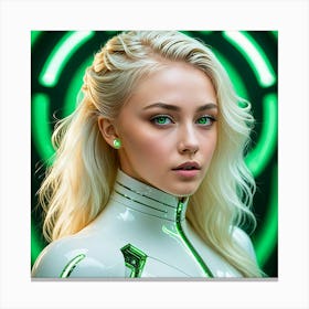 Futuristic Girl 18 Canvas Print