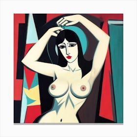 Picasso Naked Woman 5 Canvas Print