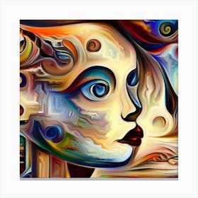 Abstract Of A Woman 2 Canvas Print
