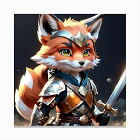 Fox Knight Canvas Print