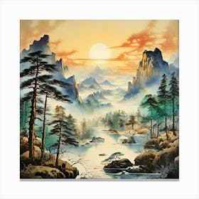 Asian Landscape Painting 3 Canvas Print