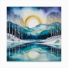 Winter Landscape Canvas Print