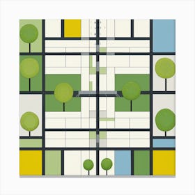 Squares And Rectangles Canvas Print