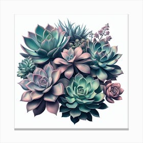 Succulents Canvas Print